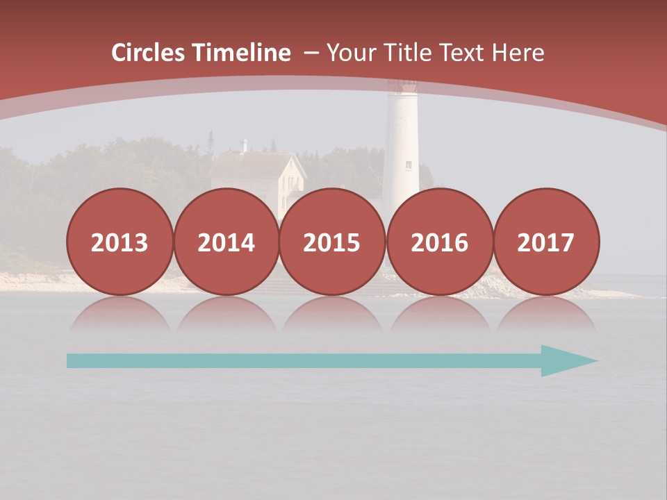 Sky Sleeping Bear Dunes Scenic PowerPoint Template