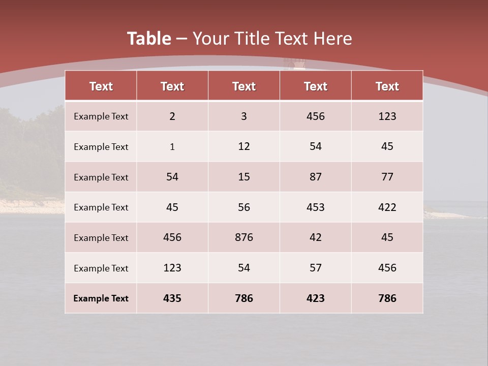 Sky Sleeping Bear Dunes Scenic PowerPoint Template