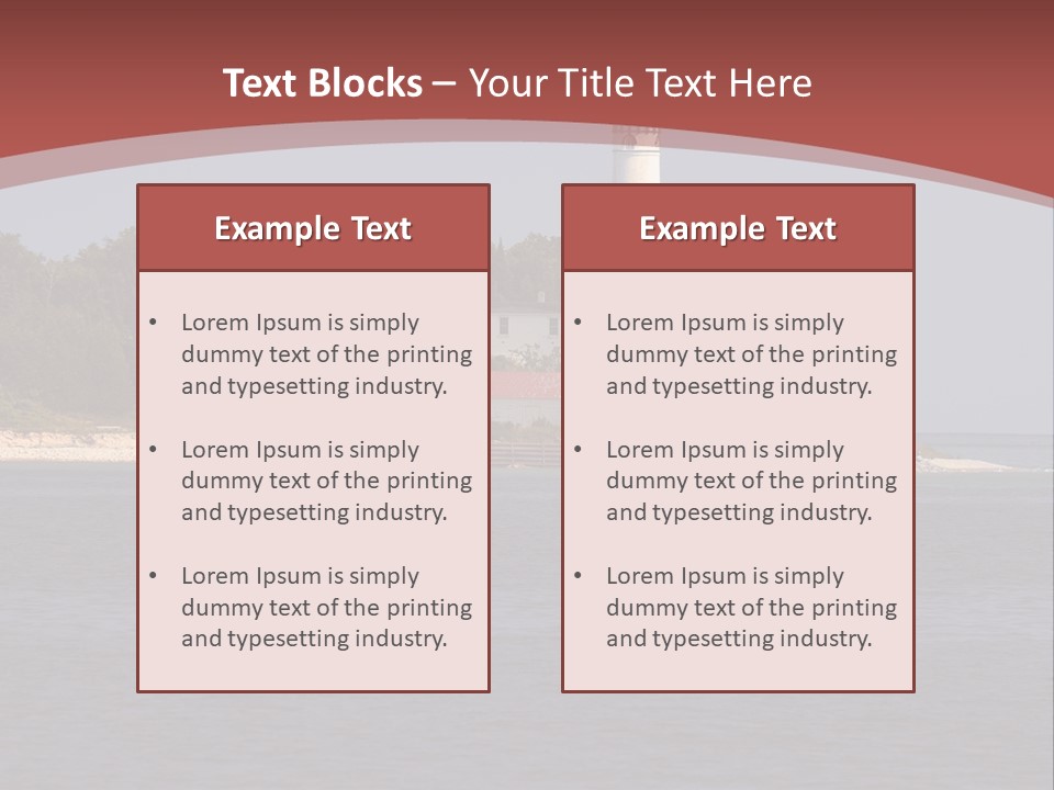 Sky Sleeping Bear Dunes Scenic PowerPoint Template