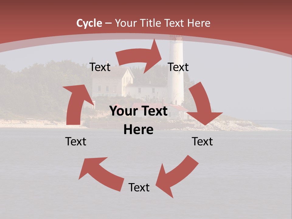 Sky Sleeping Bear Dunes Scenic PowerPoint Template