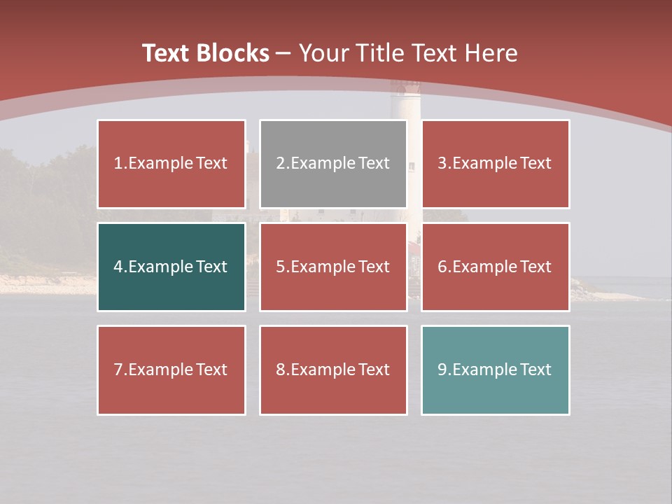 Sky Sleeping Bear Dunes Scenic PowerPoint Template
