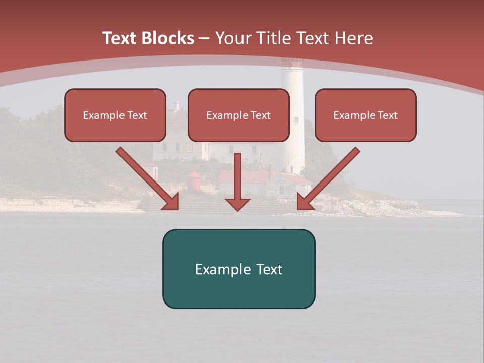 Sky Sleeping Bear Dunes Scenic PowerPoint Template