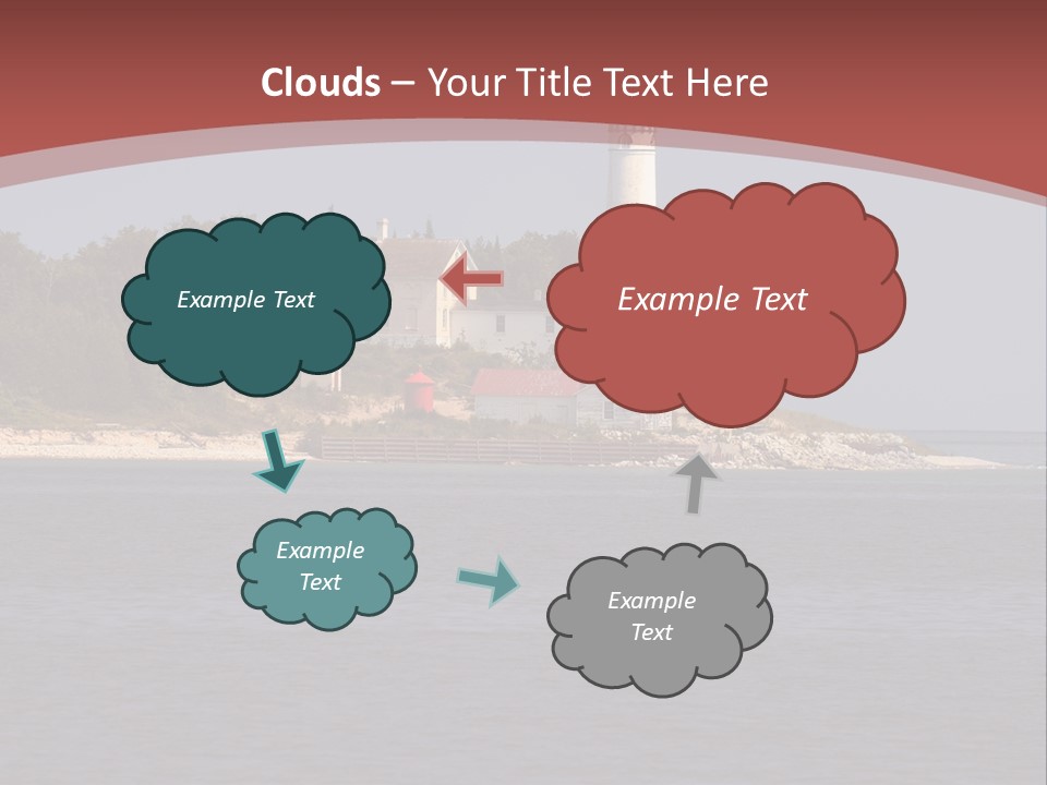 Sky Sleeping Bear Dunes Scenic PowerPoint Template