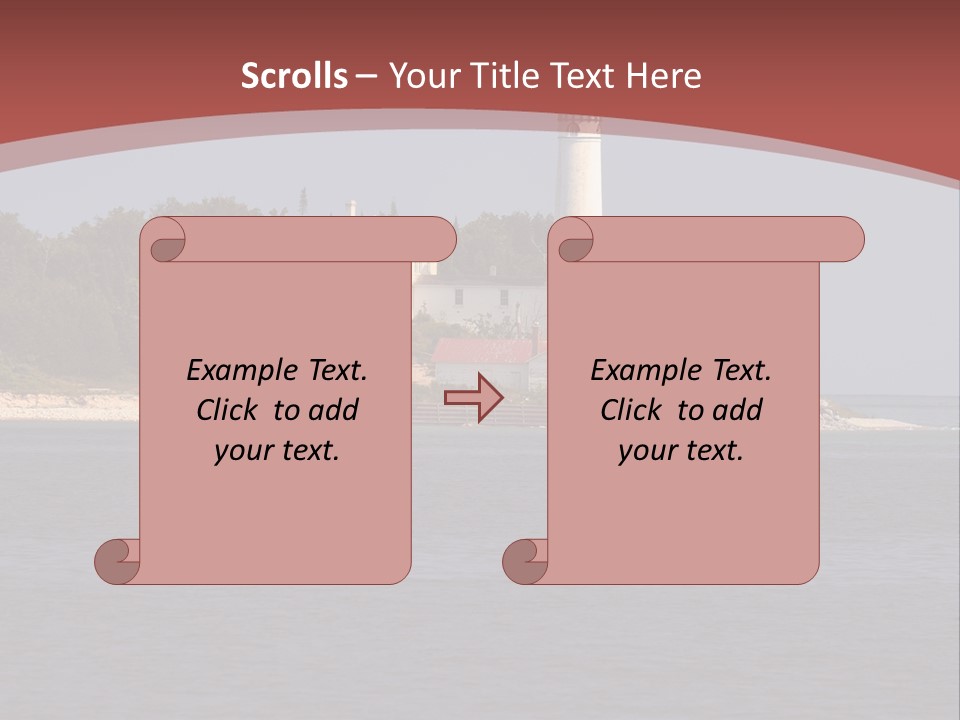 Sky Sleeping Bear Dunes Scenic PowerPoint Template