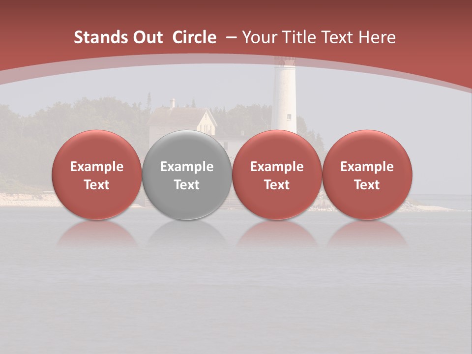 Sky Sleeping Bear Dunes Scenic PowerPoint Template