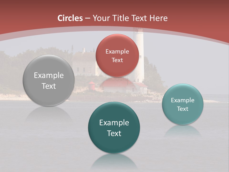 Sky Sleeping Bear Dunes Scenic PowerPoint Template