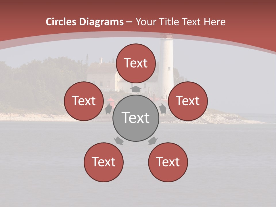 Sky Sleeping Bear Dunes Scenic PowerPoint Template