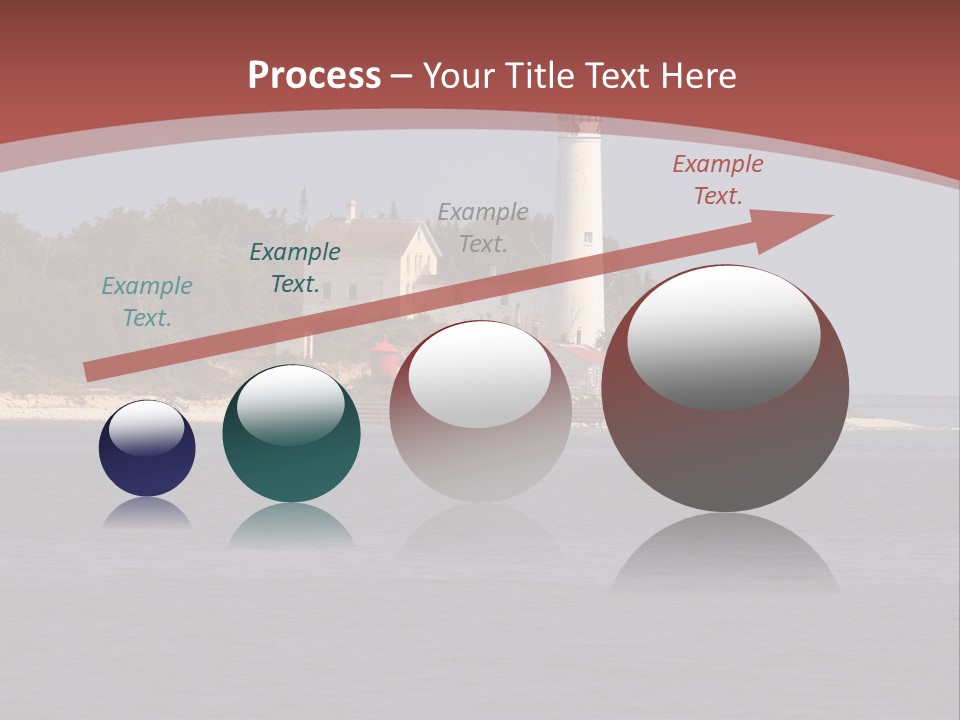 Sky Sleeping Bear Dunes Scenic PowerPoint Template
