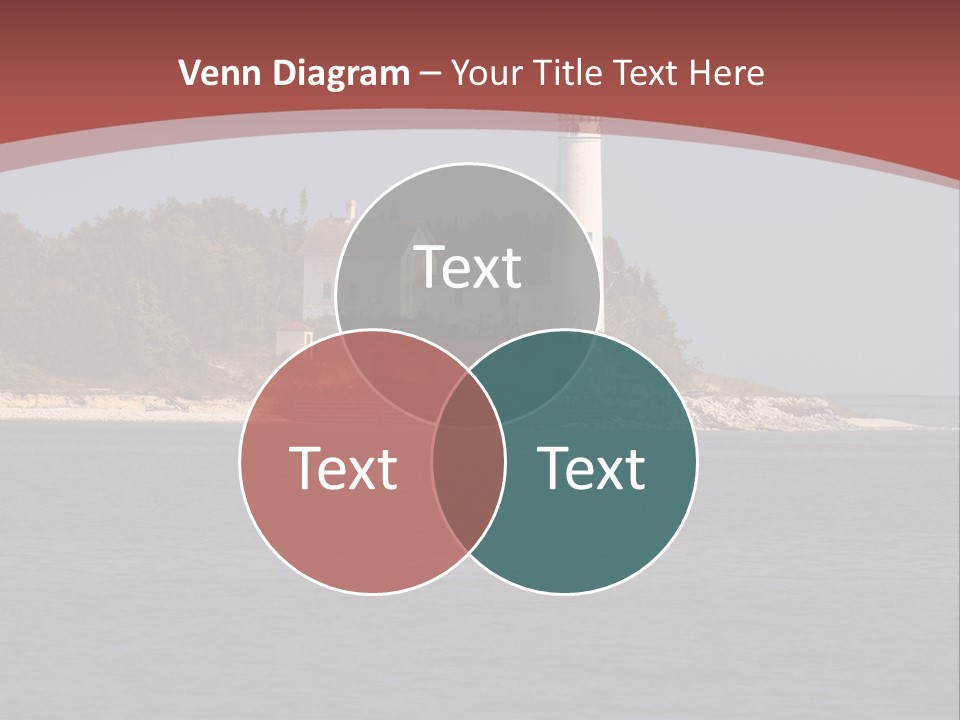 Sky Sleeping Bear Dunes Scenic PowerPoint Template