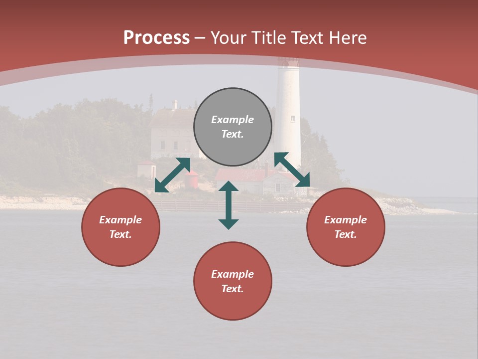 Sky Sleeping Bear Dunes Scenic PowerPoint Template