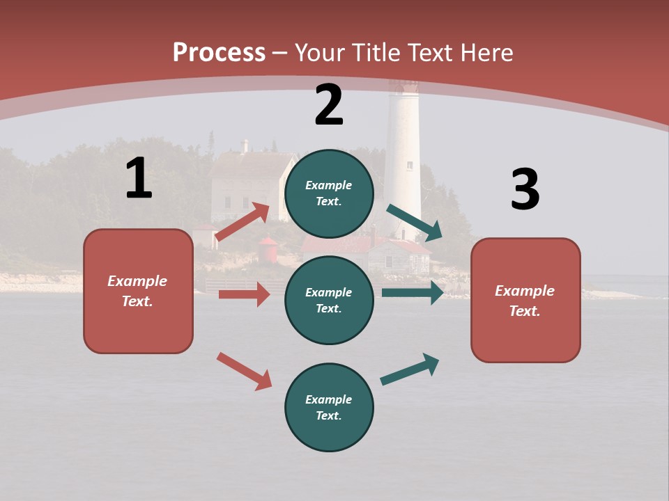 Sky Sleeping Bear Dunes Scenic PowerPoint Template