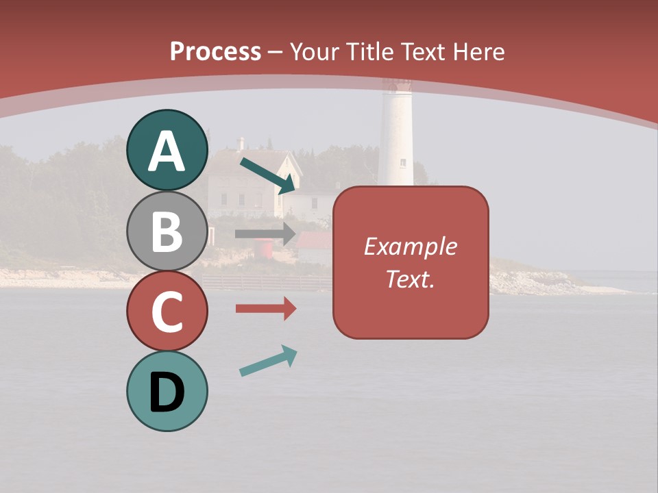 Sky Sleeping Bear Dunes Scenic PowerPoint Template