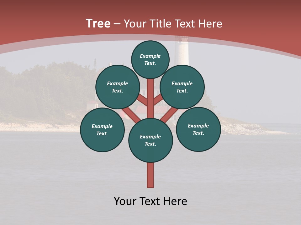 Sky Sleeping Bear Dunes Scenic PowerPoint Template