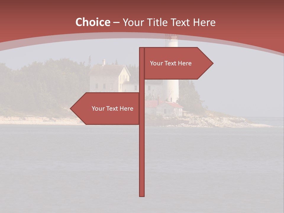 Sky Sleeping Bear Dunes Scenic PowerPoint Template