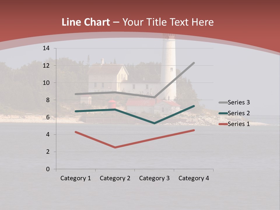 Sky Sleeping Bear Dunes Scenic PowerPoint Template