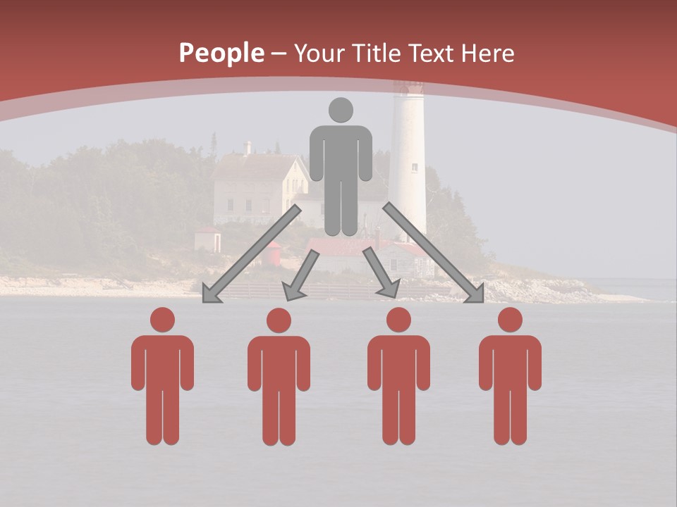 Sky Sleeping Bear Dunes Scenic PowerPoint Template