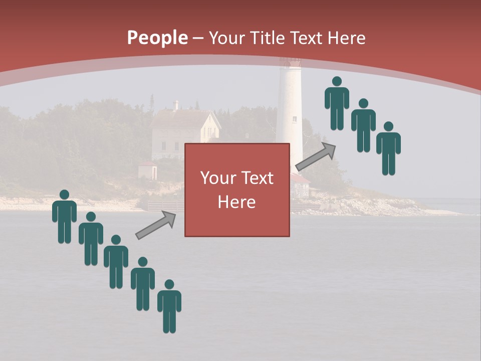 Sky Sleeping Bear Dunes Scenic PowerPoint Template