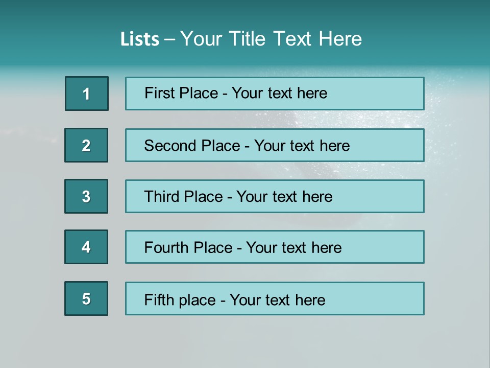 Healthy Under Pool PowerPoint Template