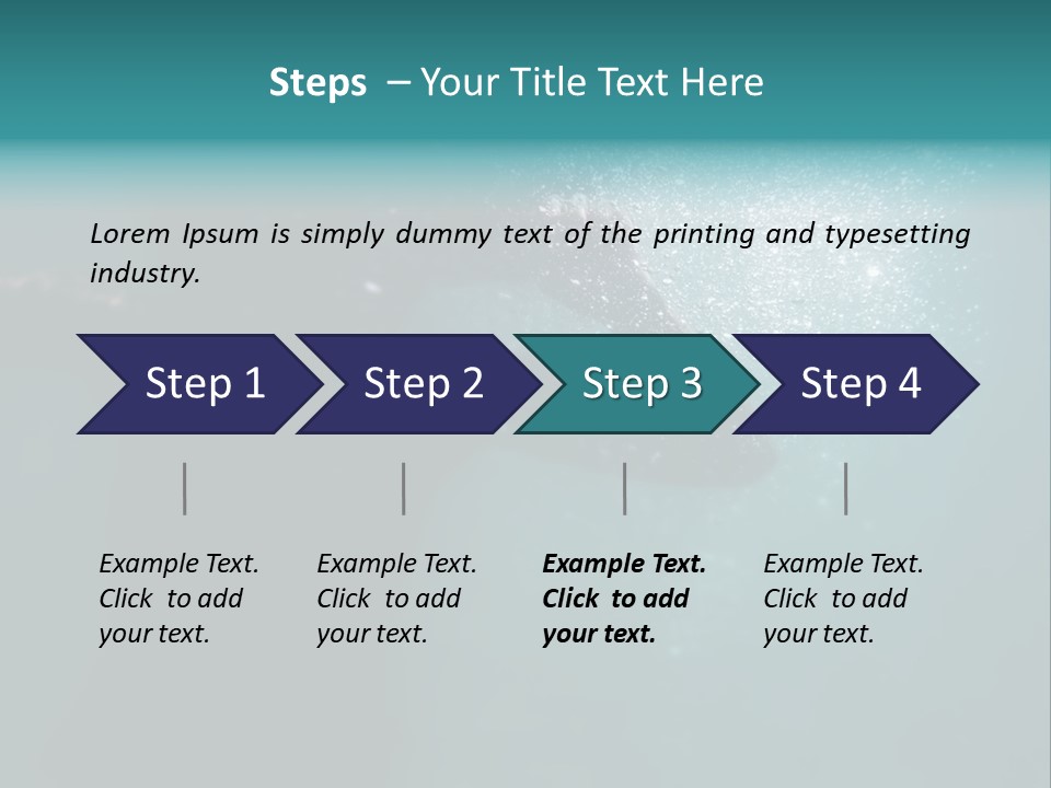 Healthy Under Pool PowerPoint Template