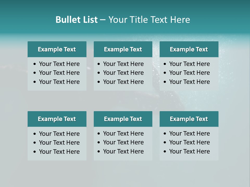 Healthy Under Pool PowerPoint Template