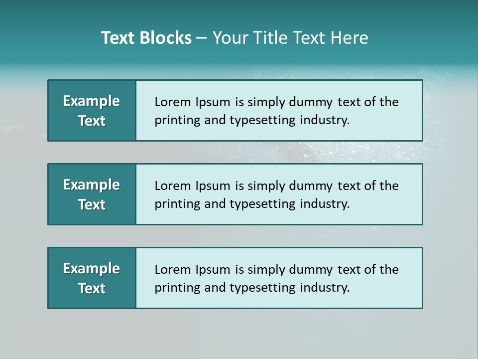 Healthy Under Pool PowerPoint Template