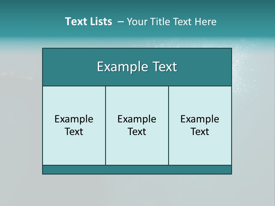 Healthy Under Pool PowerPoint Template