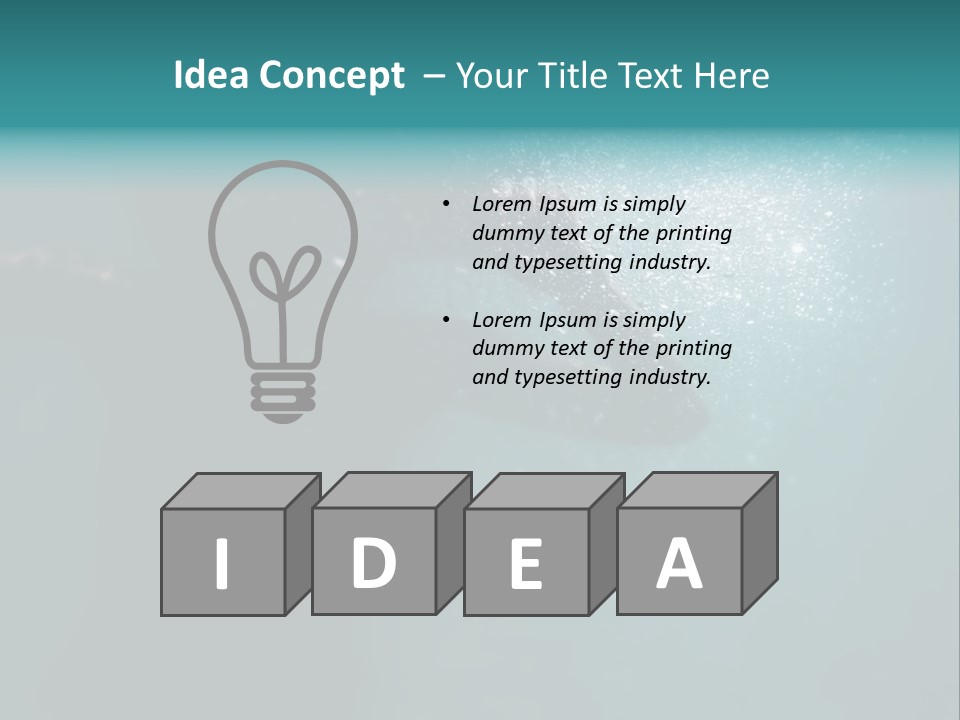 Healthy Under Pool PowerPoint Template