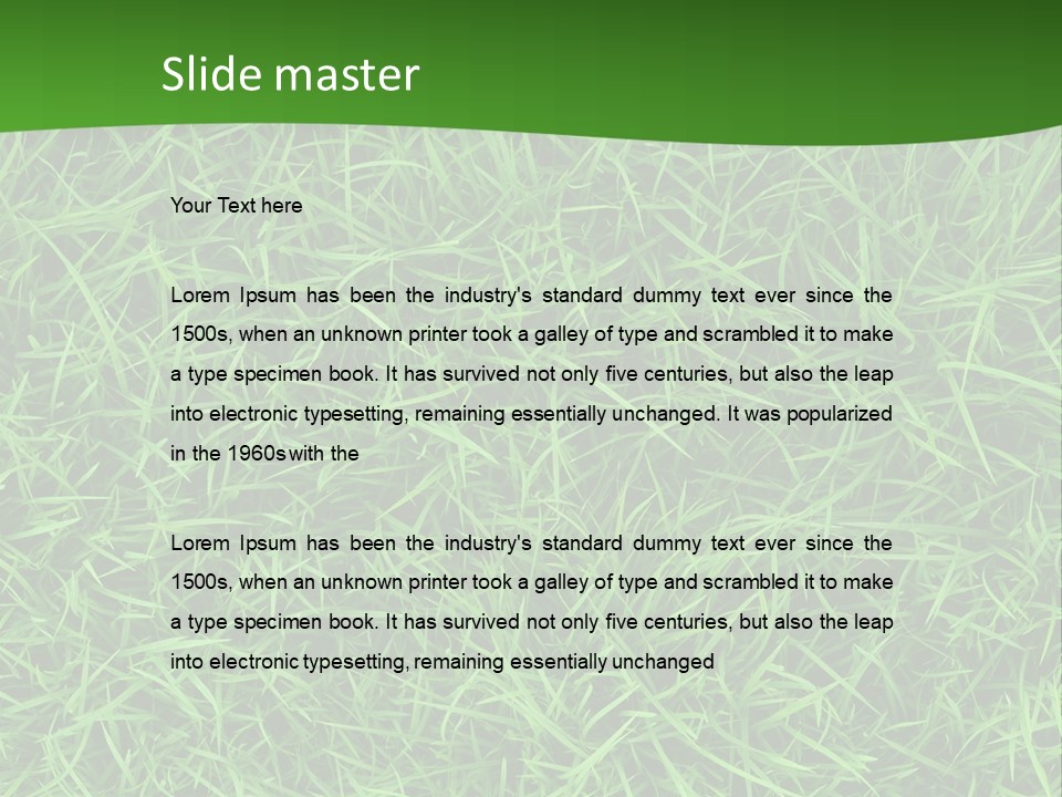 Turf Environment Green PowerPoint Template