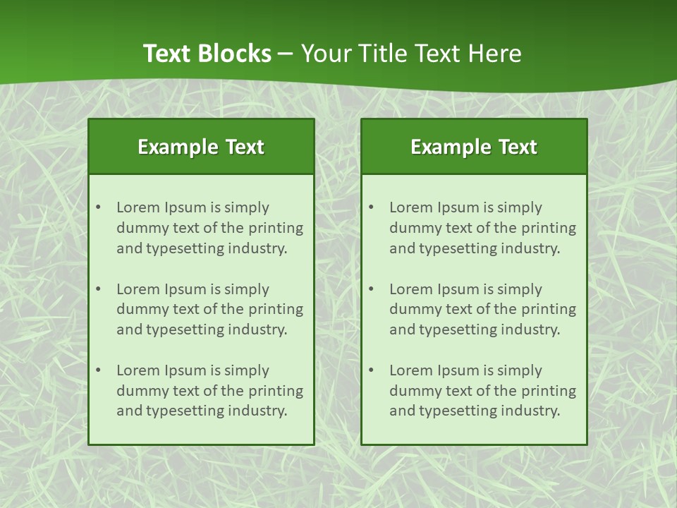 Turf Environment Green PowerPoint Template