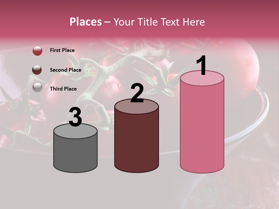 Ripe Fresh Vegetables Tomatoes PowerPoint Template