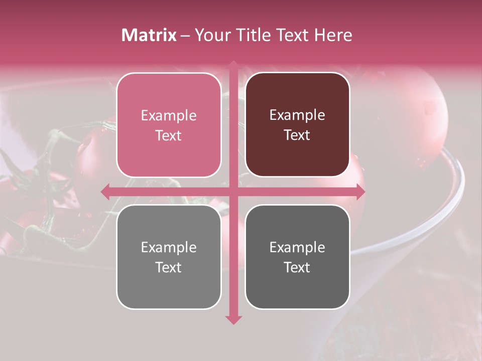 Ripe Fresh Vegetables Tomatoes PowerPoint Template