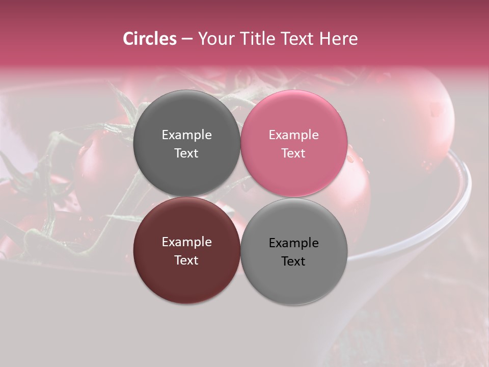 Ripe Fresh Vegetables Tomatoes PowerPoint Template