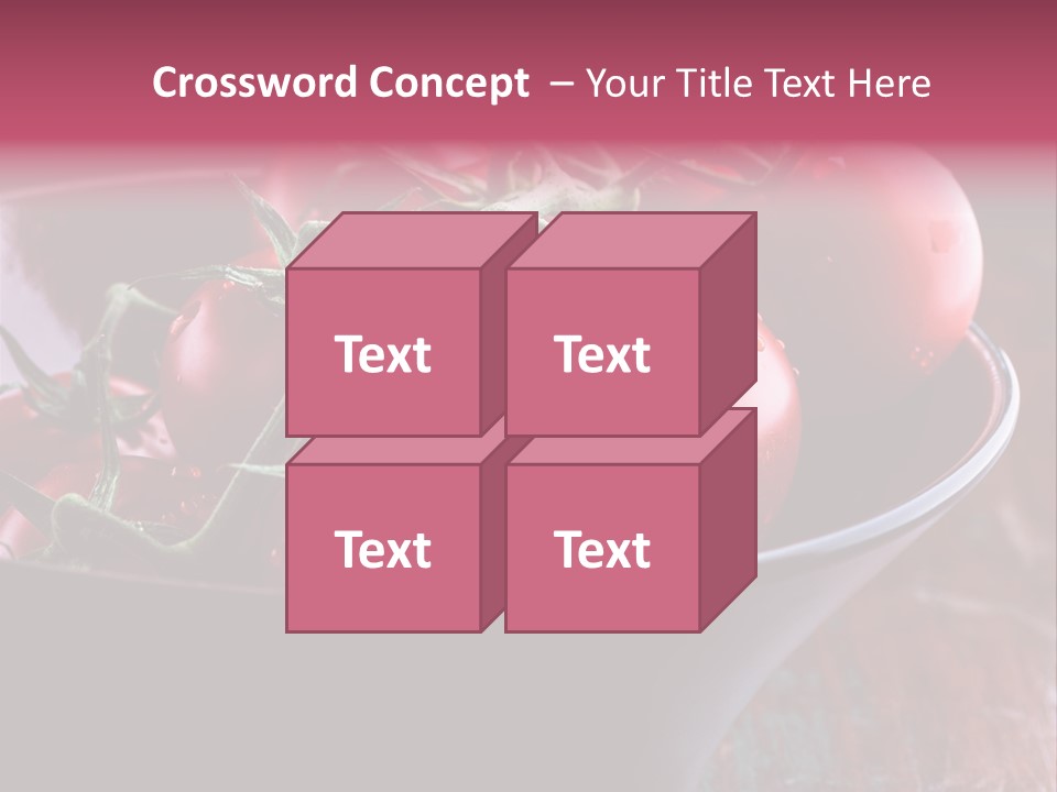 Ripe Fresh Vegetables Tomatoes PowerPoint Template