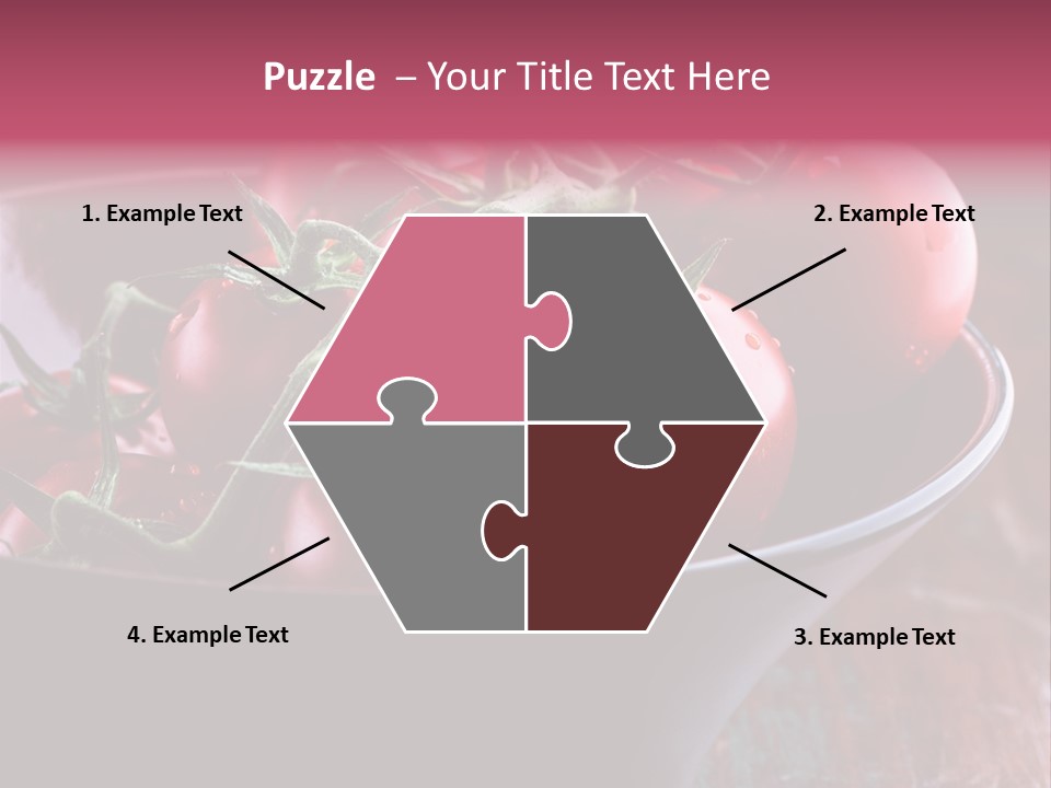 Ripe Fresh Vegetables Tomatoes PowerPoint Template