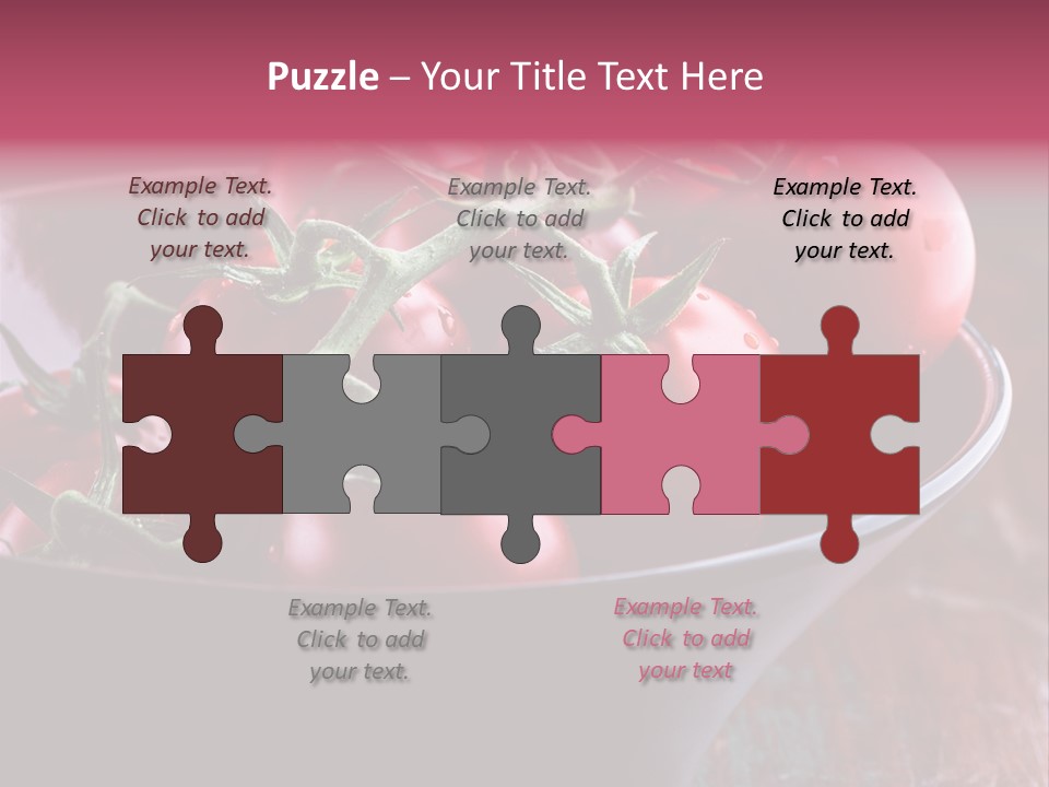 Ripe Fresh Vegetables Tomatoes PowerPoint Template