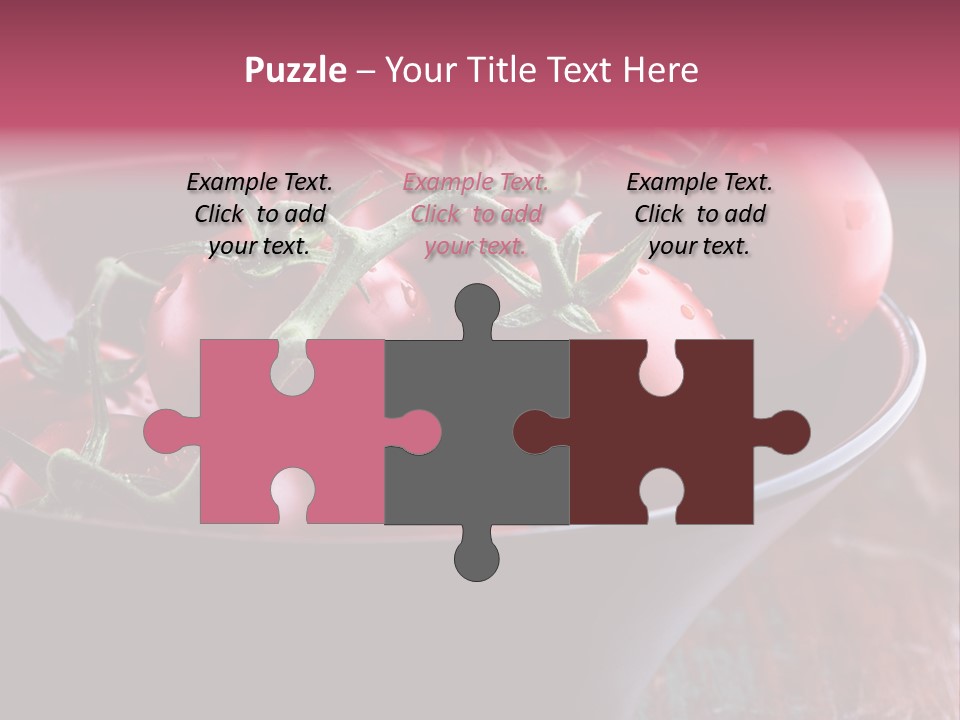 Ripe Fresh Vegetables Tomatoes PowerPoint Template