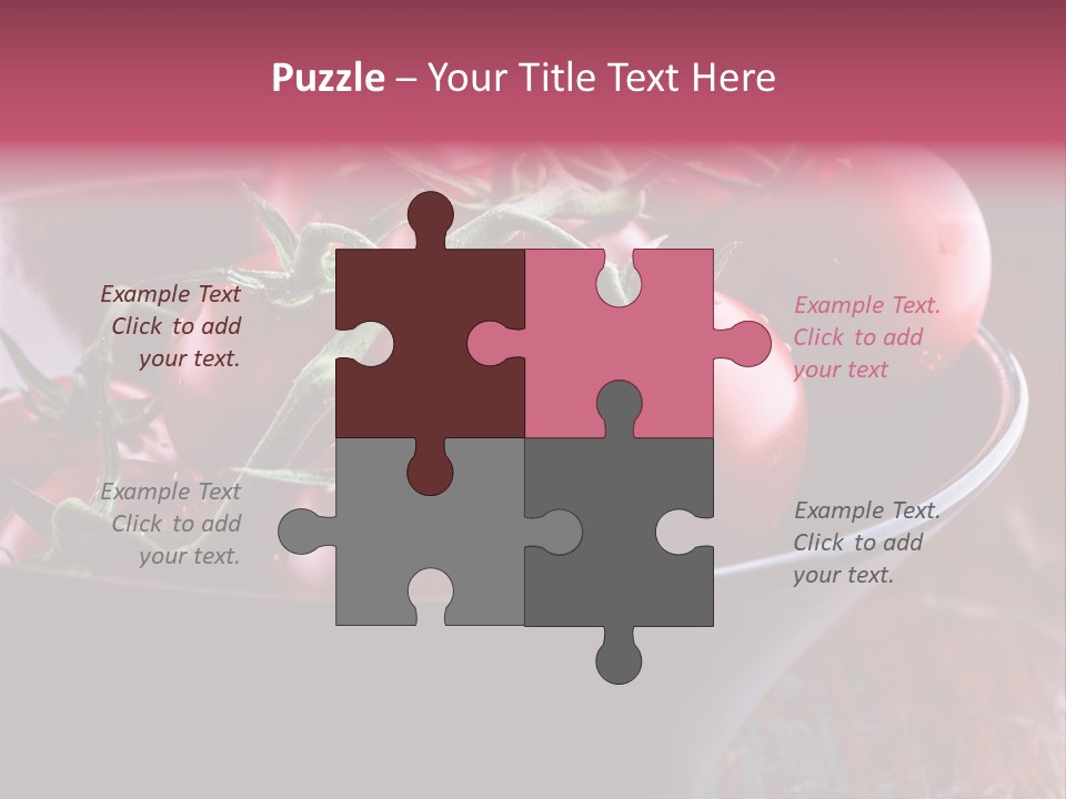 Ripe Fresh Vegetables Tomatoes PowerPoint Template