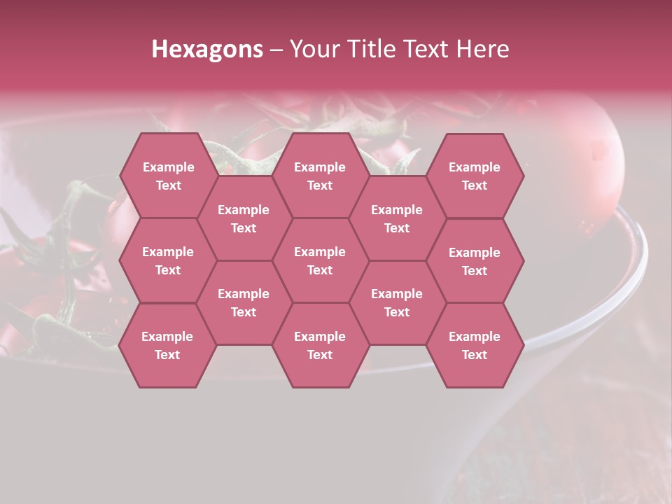 Ripe Fresh Vegetables Tomatoes PowerPoint Template