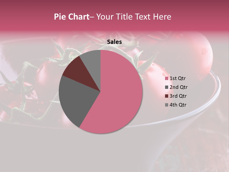 Ripe Fresh Vegetables Tomatoes PowerPoint Template
