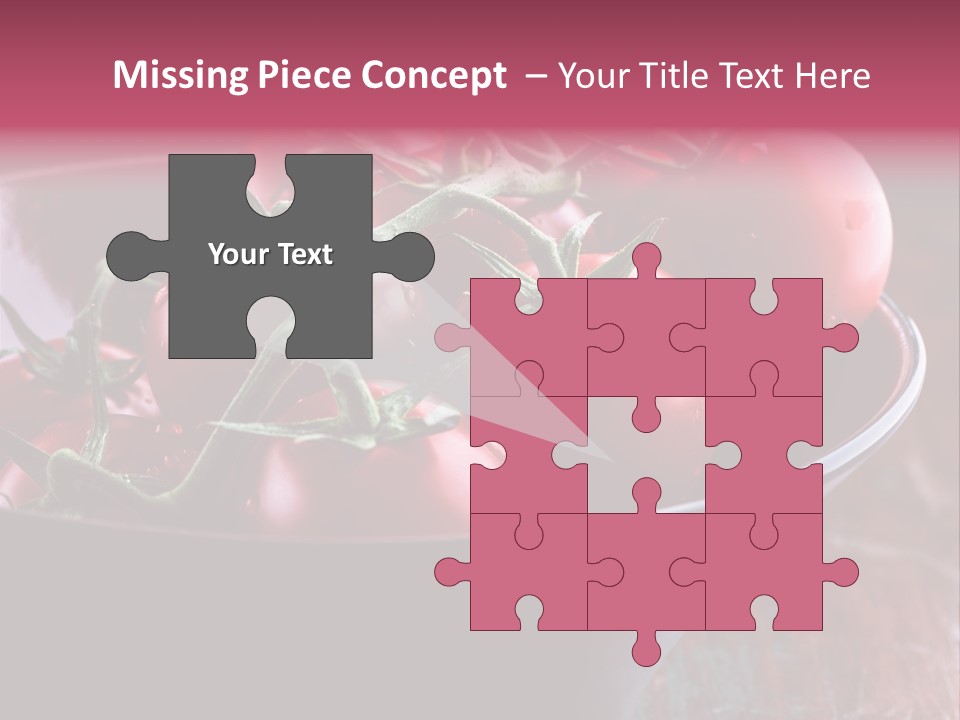 Ripe Fresh Vegetables Tomatoes PowerPoint Template