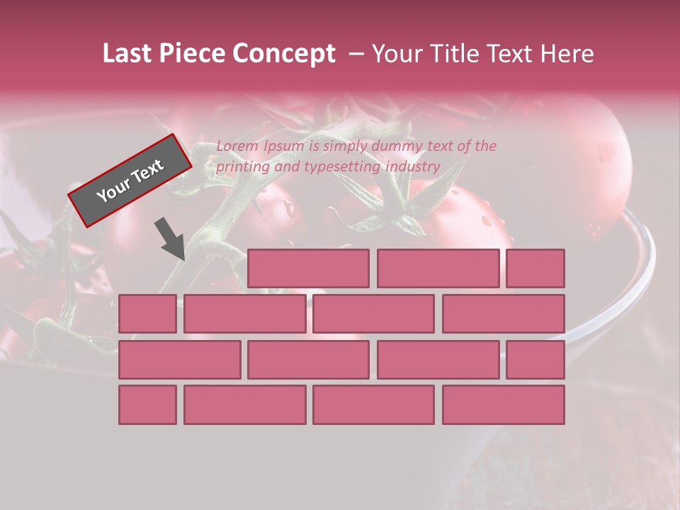 Ripe Fresh Vegetables Tomatoes PowerPoint Template