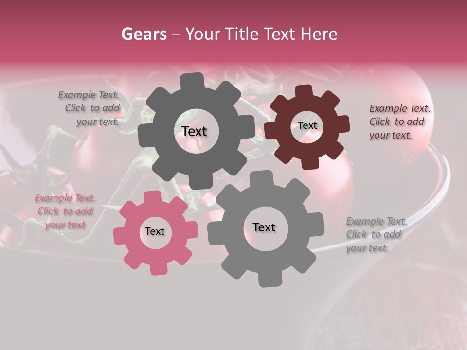 Ripe Fresh Vegetables Tomatoes PowerPoint Template