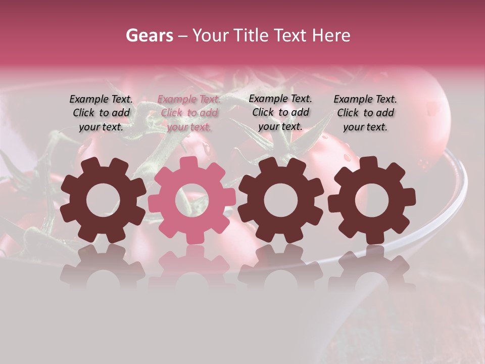 Ripe Fresh Vegetables Tomatoes PowerPoint Template