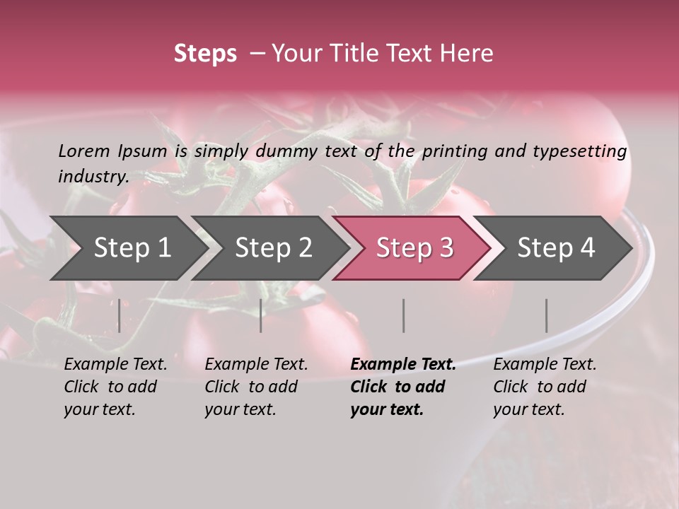 Ripe Fresh Vegetables Tomatoes PowerPoint Template