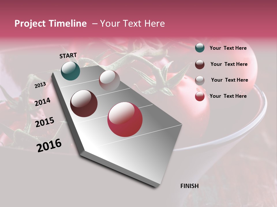 Ripe Fresh Vegetables Tomatoes PowerPoint Template