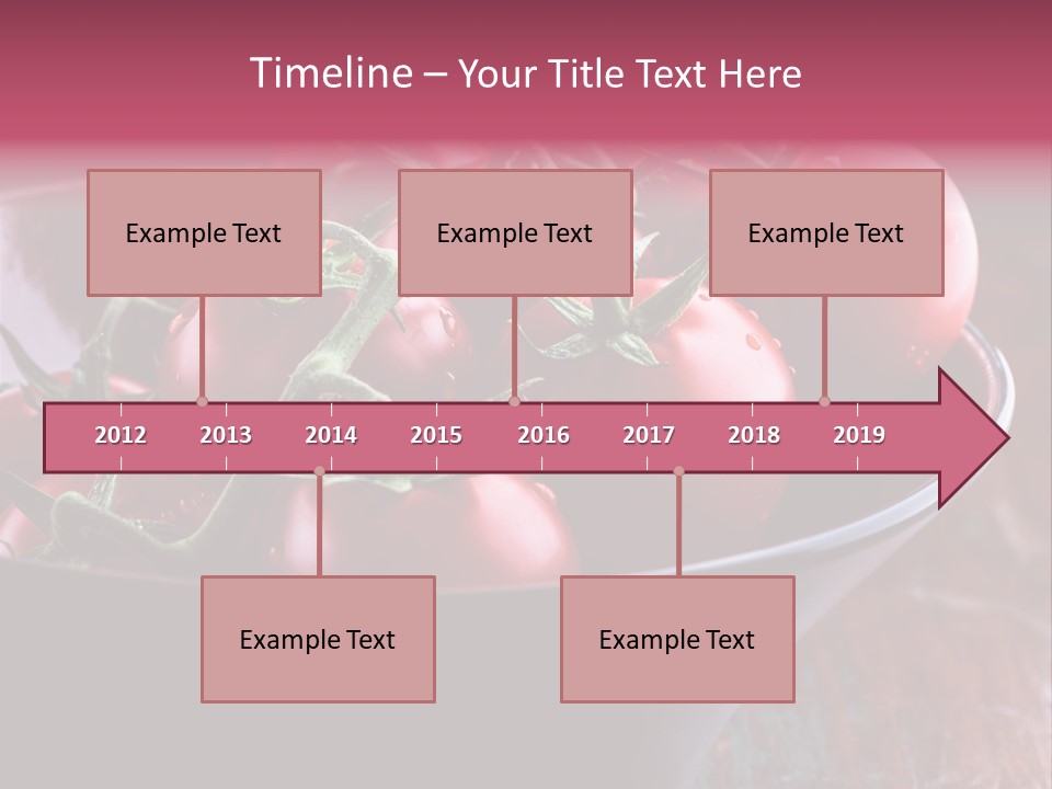 Ripe Fresh Vegetables Tomatoes PowerPoint Template