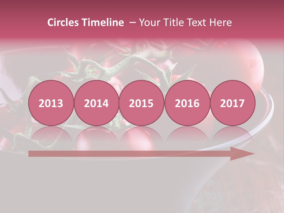 Ripe Fresh Vegetables Tomatoes PowerPoint Template