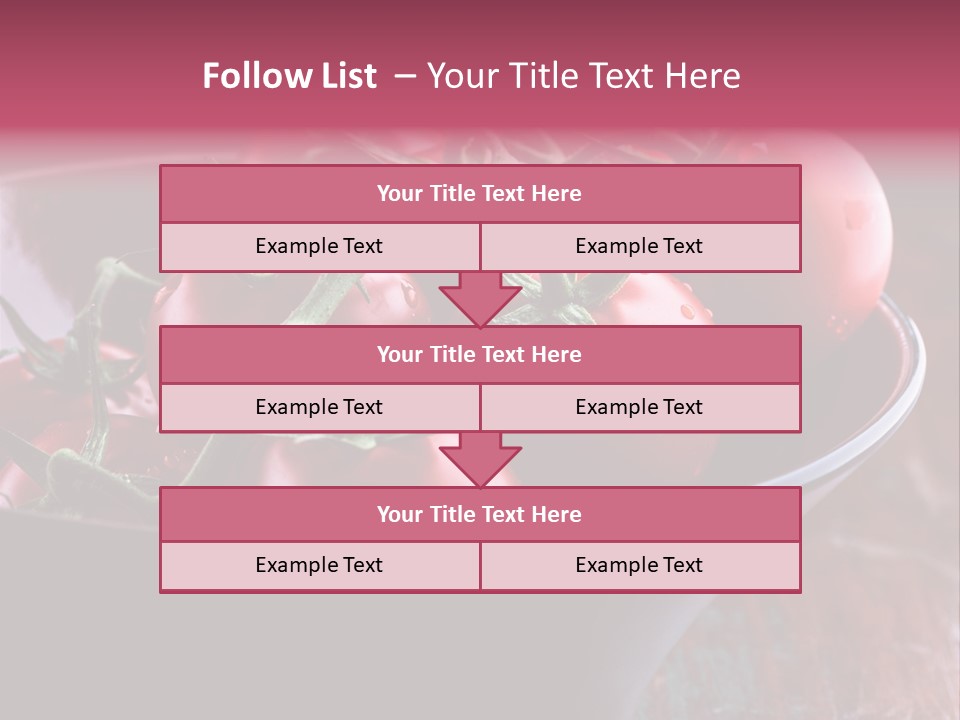 Ripe Fresh Vegetables Tomatoes PowerPoint Template
