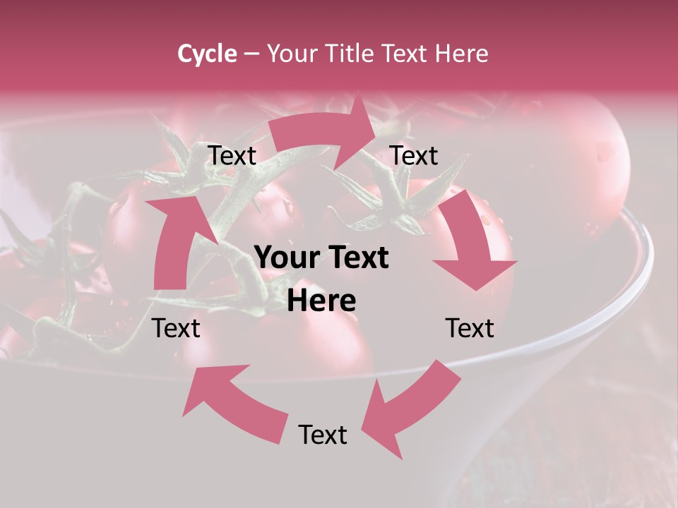 Ripe Fresh Vegetables Tomatoes PowerPoint Template
