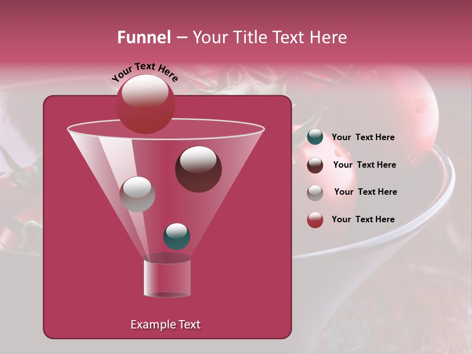 Ripe Fresh Vegetables Tomatoes PowerPoint Template